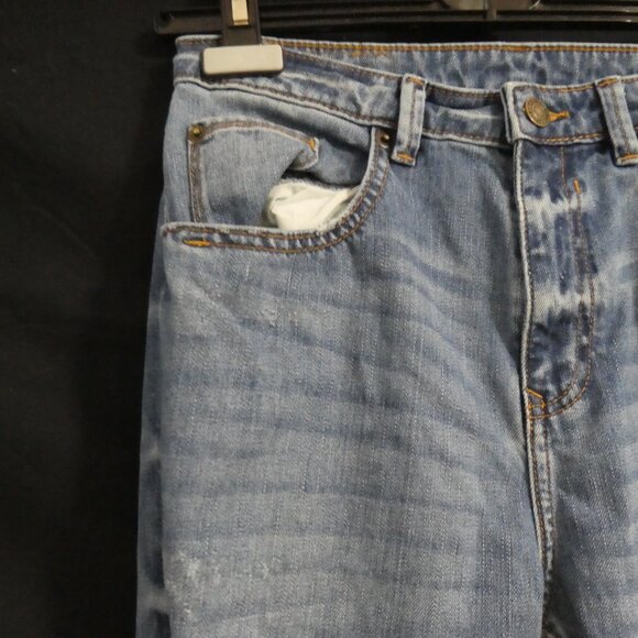 CANIFA JEANS | size 29 | Faded Blue Distressed Cotton Denim Jeans - Picture 3 of 15